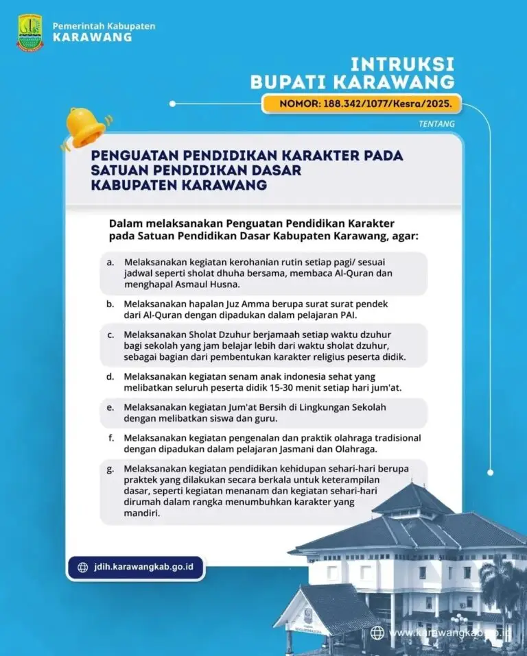 Tolak Barak Militer, Karawang Pilih Pendidikan Karakter Bernuansa Agama