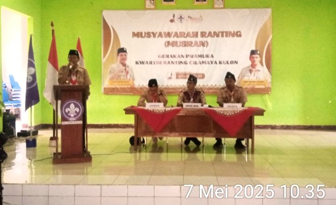 Enur Sahroni Kembali Terpilih Sebagai Ketua Kwarran Pramuka Kecamatan Cilamaya Kulon 2024- 2027