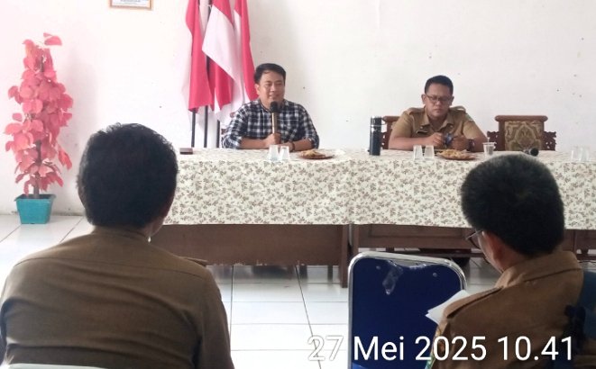 Jelang SPMB 2025-2026i SMAN 1 Banyusari Karawang Lakukan Sosialisasi Pada Rapat Minggon Kecamatan
