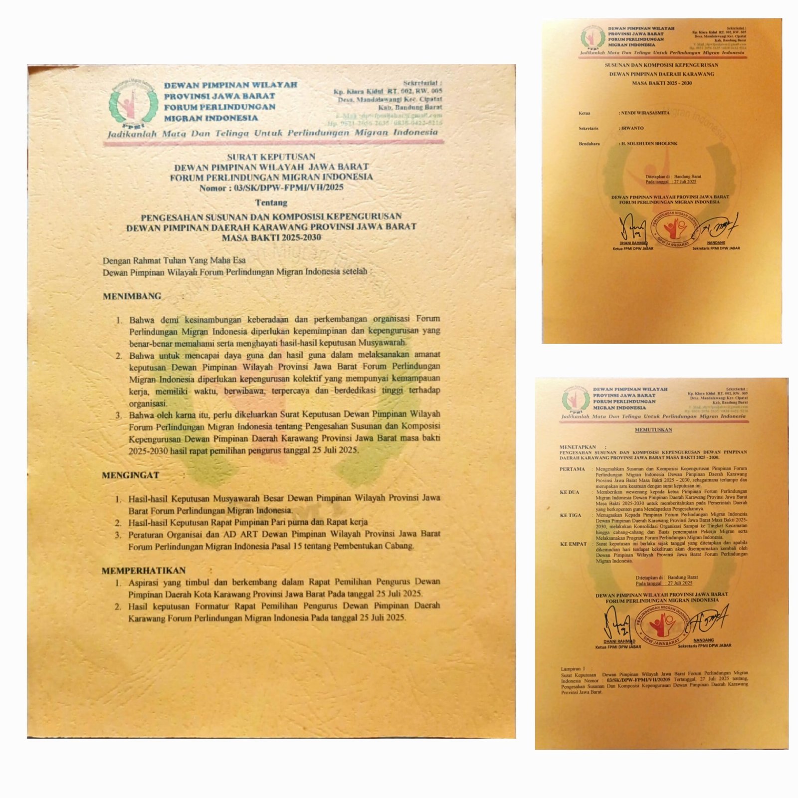 H.Nendi Wirasasmita Resmi Gantikan H.Entang Sebagai Ketua FPMI DPD Kabupaten Karawang