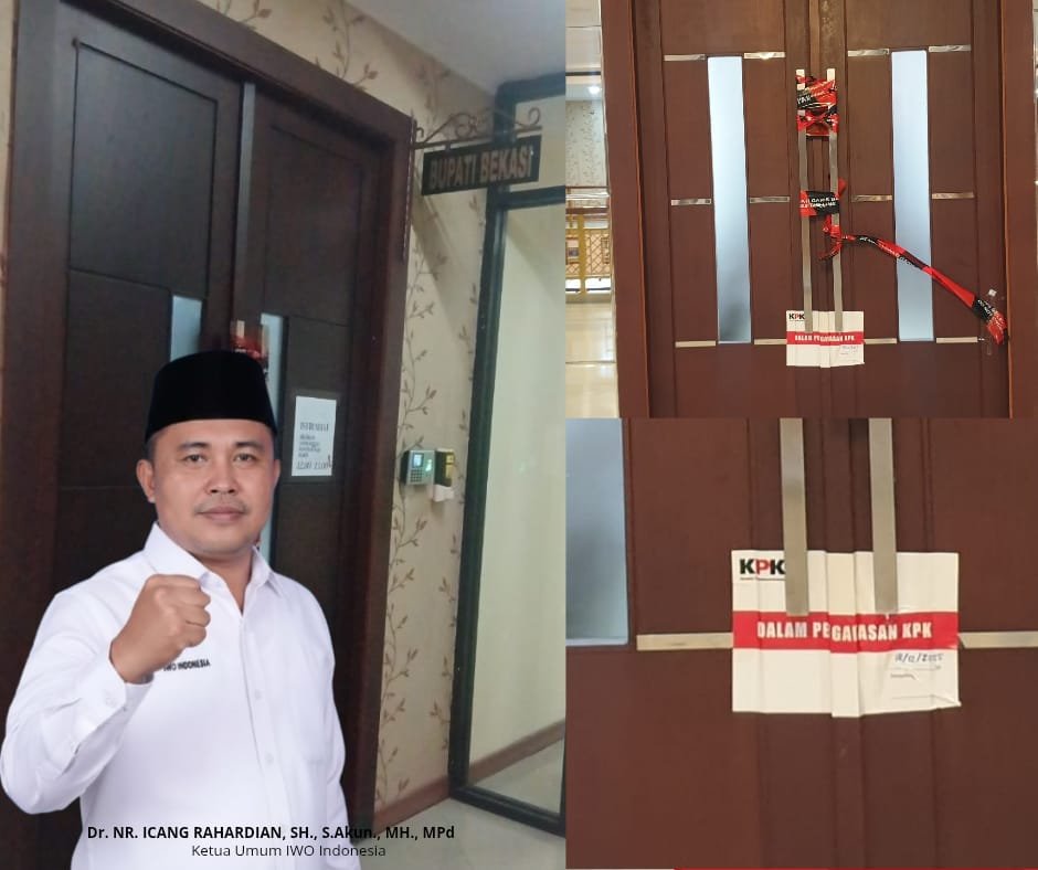 Penyegelan Oleh KPK di Pemkab Bekasi, Ketum IWO Indonesia Tegaskan Komitmen Lawan Korupsi