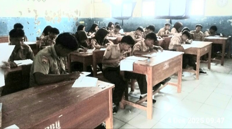 SMPN 2 Cilamaya Kulon Karawang Gelar Asesmen Sumatif Akhir Semester, 237 Siswa Ikuti Hari Keempat