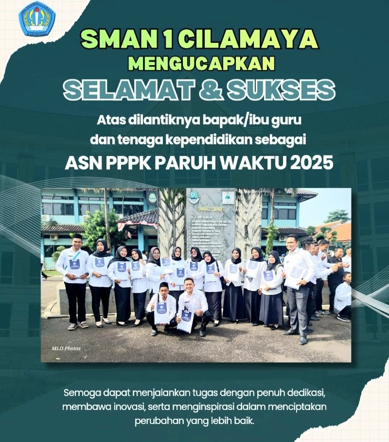 Guru dan Tendik SMAN Cilamaya Karawang Resmi Dilantik Sebagai ASN PPPK 2025, Kepala Sekolah Beri Ucapan Selamat