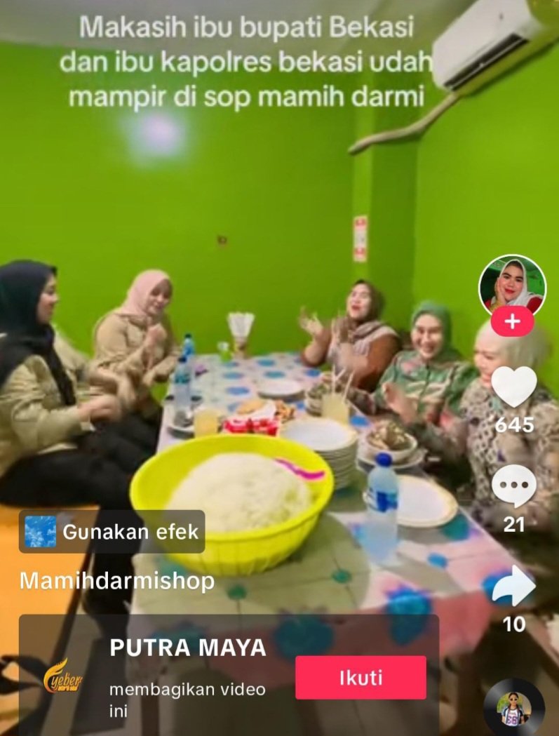 Empati Dipertanyakan, Joget Istri Pejabat Bekasi Viral di Tengah Tragedi Bencana