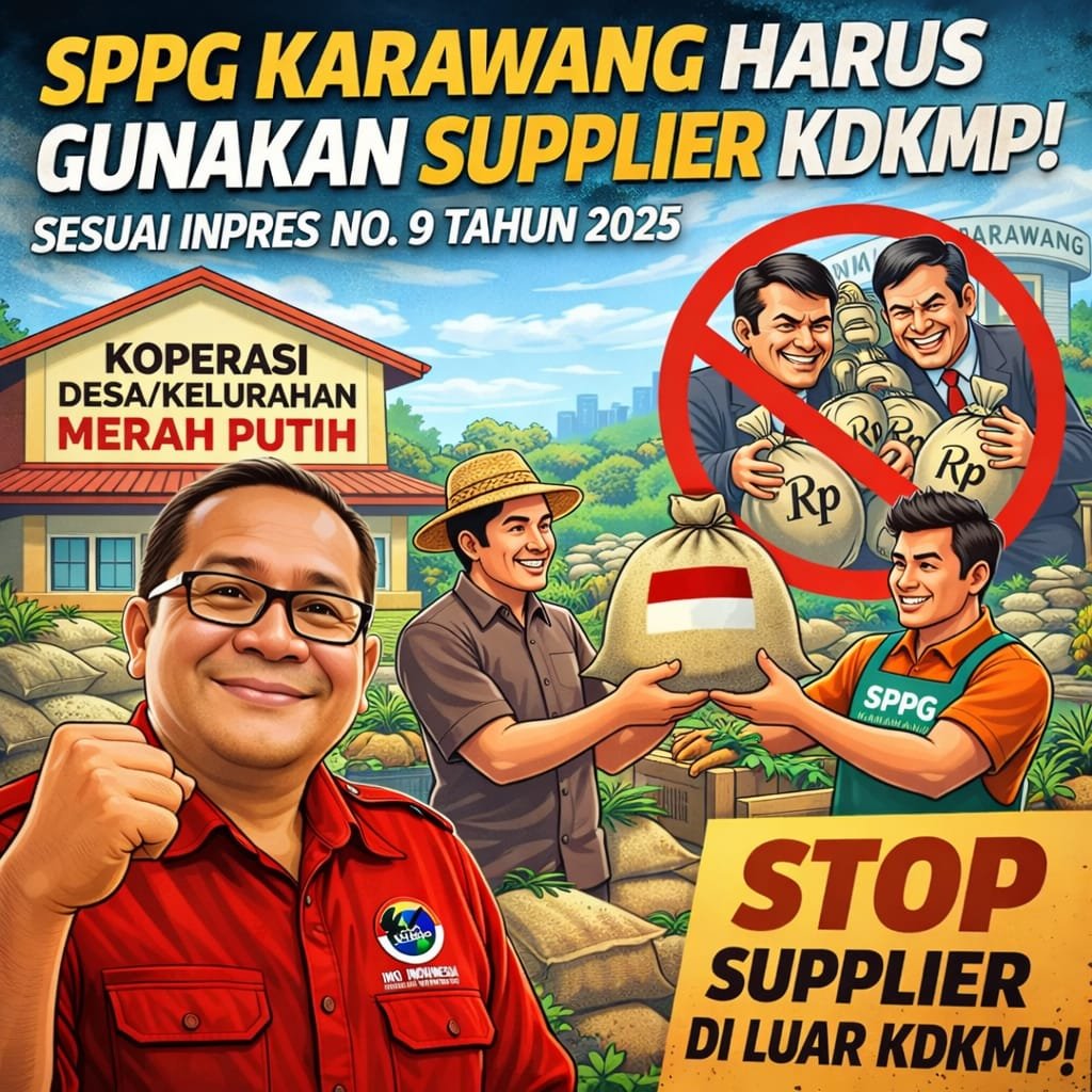 Kangkangi Inpres, IWOI Karawang Soroti Minimnya Keterlibatan KDKMP dalam Program MBG