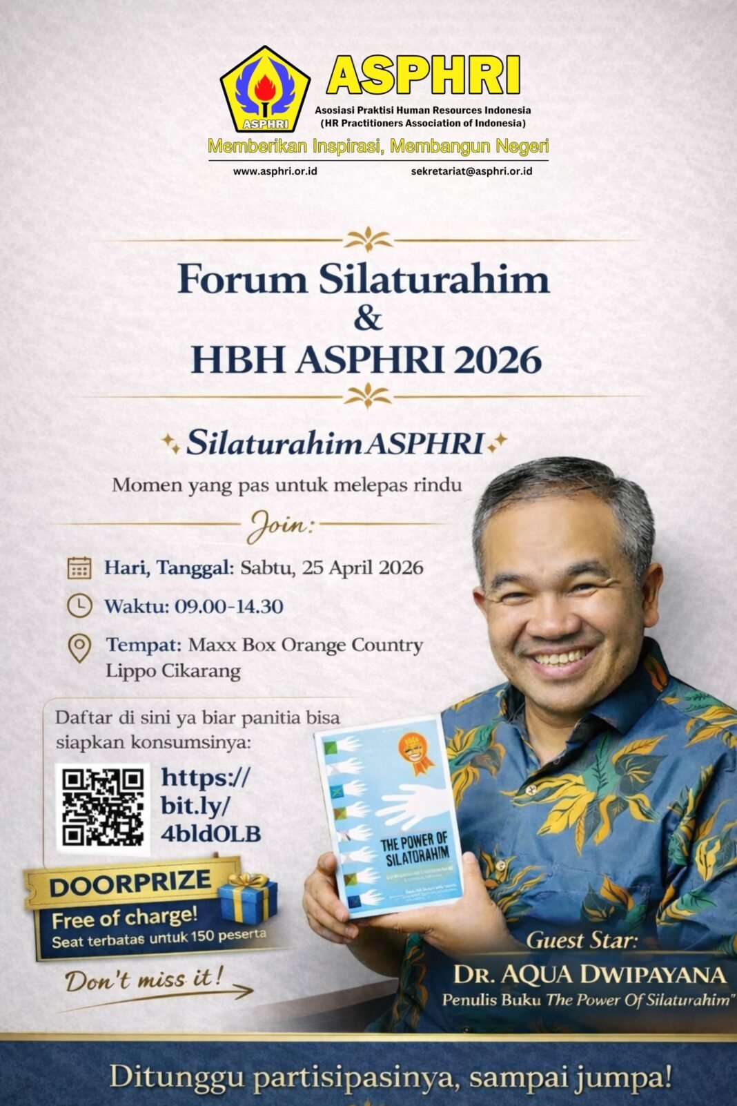 ASPHRI Gelar Forum Silaturahmi & HBH 2026, Perkuat Jejaring Praktisi HR Indonesia