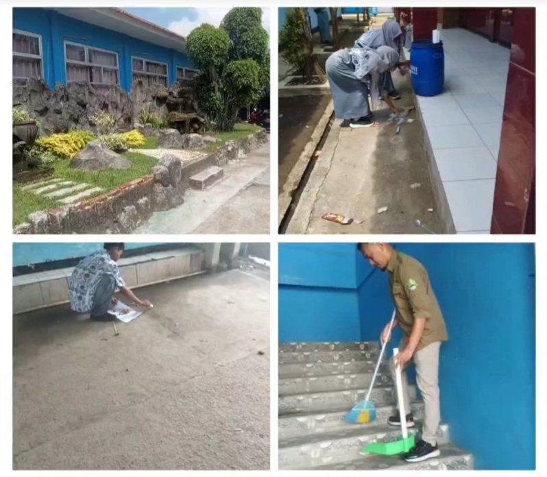 SMAN 1 Cilamaya Tetap Konsisten Jalankan Program Berseka Meski di Luar Jadwal Resmi