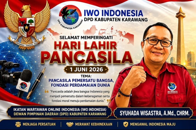 IWO Indonesia DPD Karawang Peringati Hari Lahir Pancasila 2026, Teguhkan Semangat Persatuan Bangsa