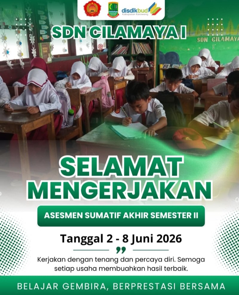 SDN Cilamaya I Laksanakan Asesmen Sumatif, Kepala Sekolah Dorong Siswa Percaya Diri