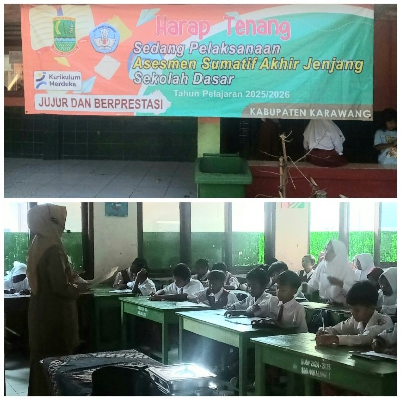 334 Siswa SDN Cikalong I Ikuti Asesmen Sumatif Akhir Semester II dengan Tertib dan Lancar