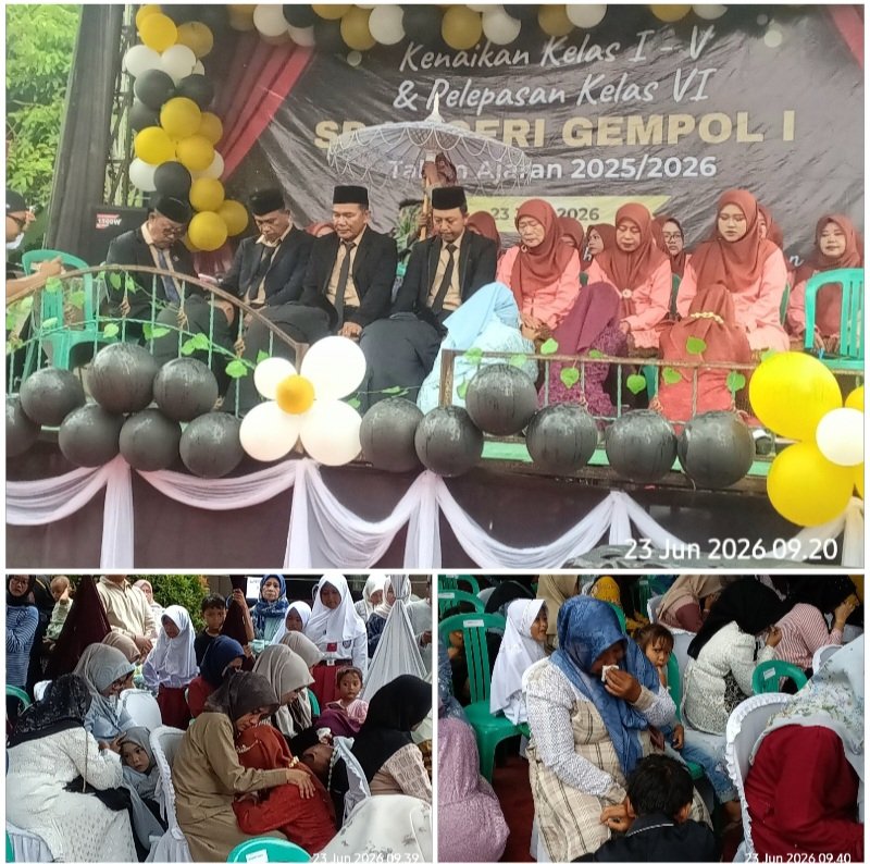 Sarat Haru, Pelepasan Siswa Kelas VI SDN Gempol Banyusari Dihiasi Sungkeman dan Adat Sunda Ki Lengser