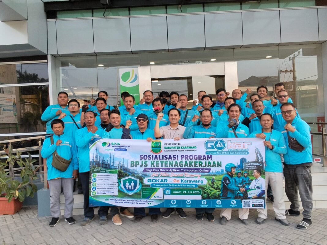 Deiver Gokar Karawang Antusias Ikuti Sosialisasi Program BPJS Ketenagakerjaan Resmi