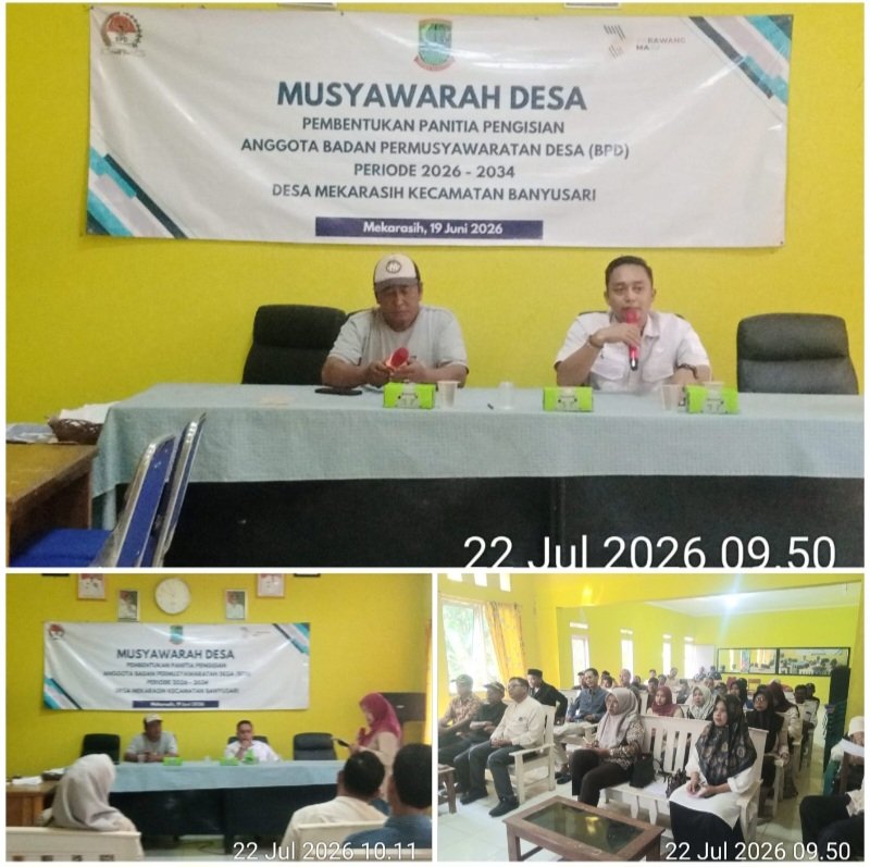 Pemdes Mekarasih Bahas Penanganan Stunting dan Tahapan Pemilihan BPD, Kades Yasser Ajak Jaga Kondusivitas