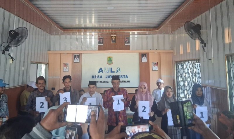 Pengisian BPD Desa Jayakerta Berlanjut, Tujuh Calon Resmi Kantongi Nomor Urut