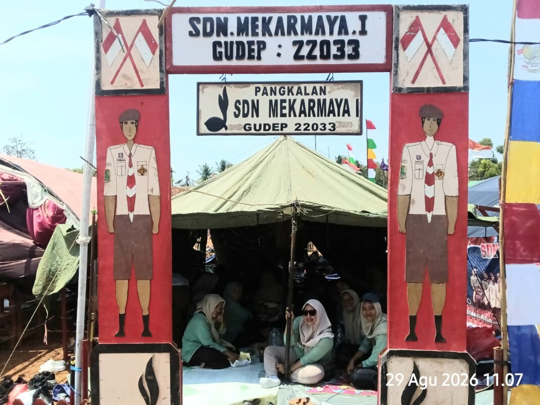 Hj. Nurmala Dukung Penuh Dua Regu SDN Mekarmaya 1 Ikuti Jamran Kwarran Cilamaya Wetan
