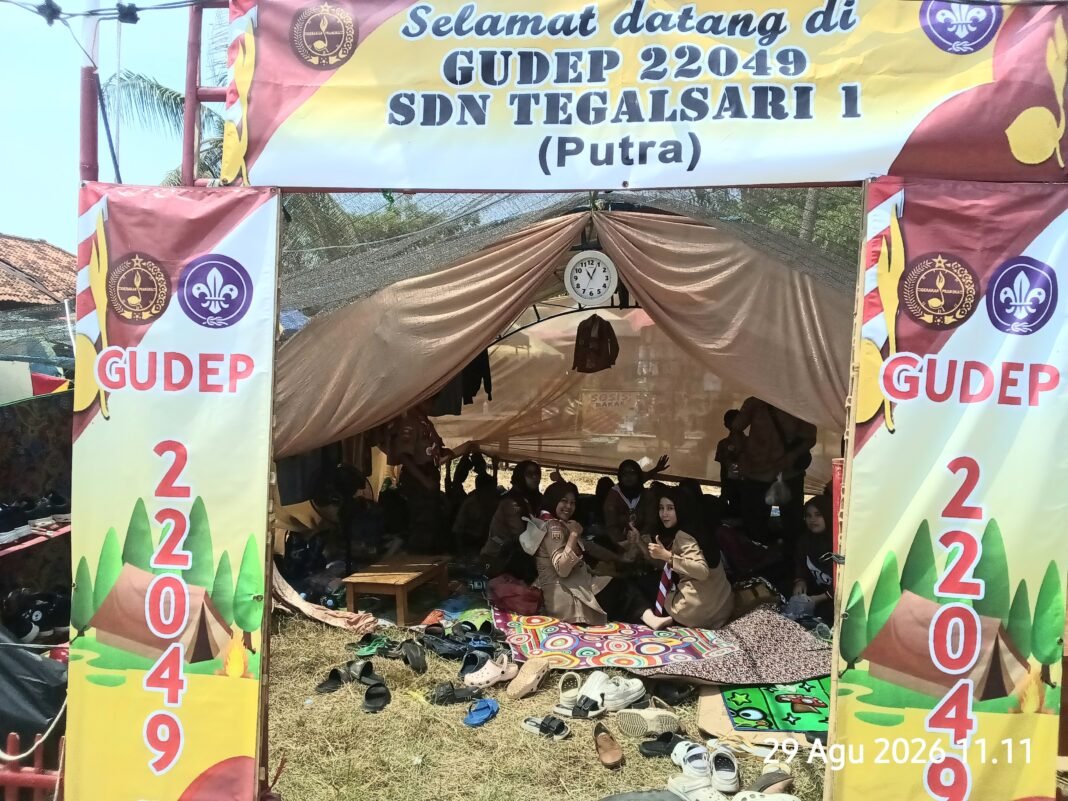 SDN Tegalsari 1 Semarakkan Jambore Ranting Cilamaya Wetan, Kepsek Hj. Fitiyah Yuliasari Hadir Dampingi Siswa