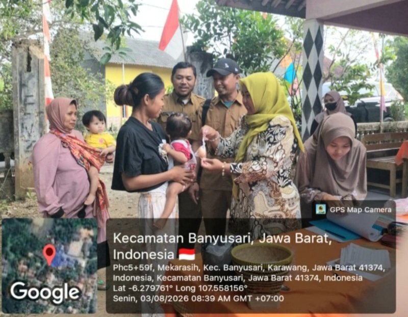 Pj Kades Yasser Arafat: Kesehatan Balita Menjadi Perhatian Penting, Pemdes Mekarasih Berikan Vitamin A Gratis