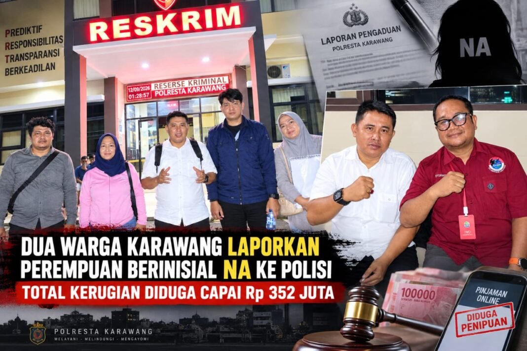 Ketum IWO Indonesia Jadi Kuasa Hukum, Dugaan Penipuan Pinjaman Rugikan Dua Warga Karawang Rp.352 Juta