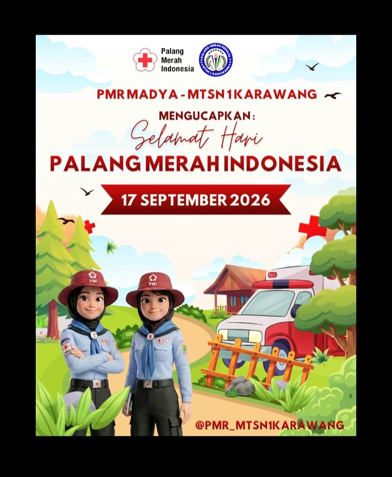 PMR Madya MTsN 1 Karawang Ucapkan Selamat HUT ke-81 PMI: Siap Siaga, Bantu Bersama