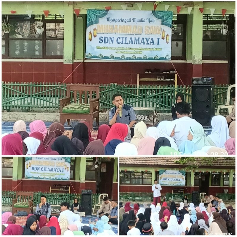 SDN Cilamaya 1 Gelar Maulid Nabi, Kepala Sekolah Kosasih: Karakter Itu Adalah Akhlak