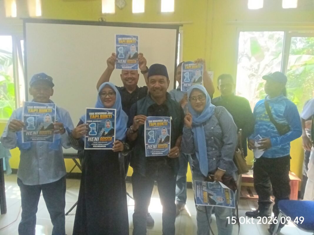 Raih Nomor Urut 1, Hj. Heni Rosita alias Iyos Optimistis Menang di Pilkades Mekarasih